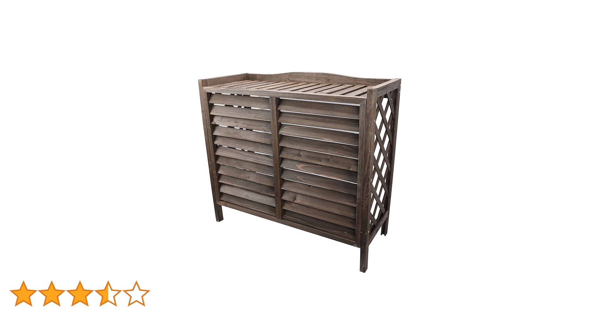 Amazon.co.jp: WORTH GARDEN 室外機カバー 木製エアコンカバー, 幅87x